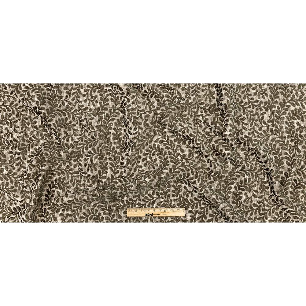 Chenille Jacquard - Moss Leafy Willow - British Imported Full