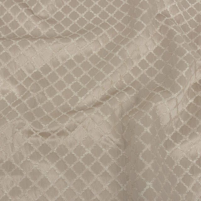 Drapery Jacquard - Taupe Moroccan Quatrefoil - British Imported