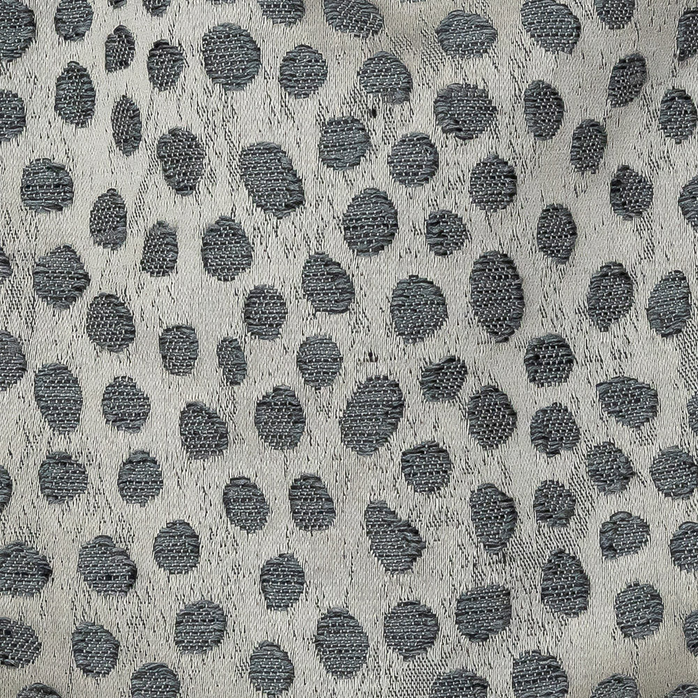 Polyester Jacquard - Pewter Spots - British Imported Detail