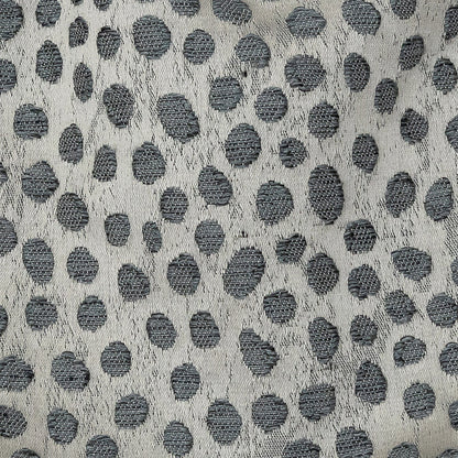 Polyester Jacquard - Pewter Spots - British Imported Detail