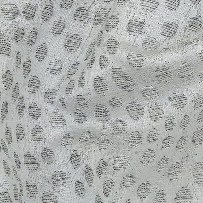 Polyester Jacquard - Platinum Spots - British Imported Detail