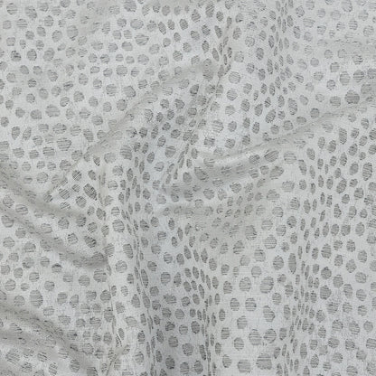 Polyester Jacquard - Platinum Spots - British Imported