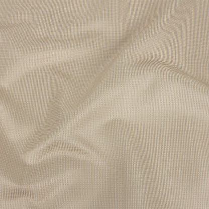Gridded Polyester Woven - Champagne - British Imported