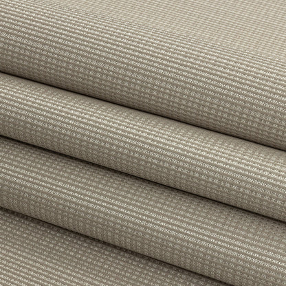 Gridded Polyester Woven - Taupe - British Imported Folded