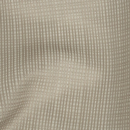 Gridded Polyester Woven - Taupe - British Imported Detail
