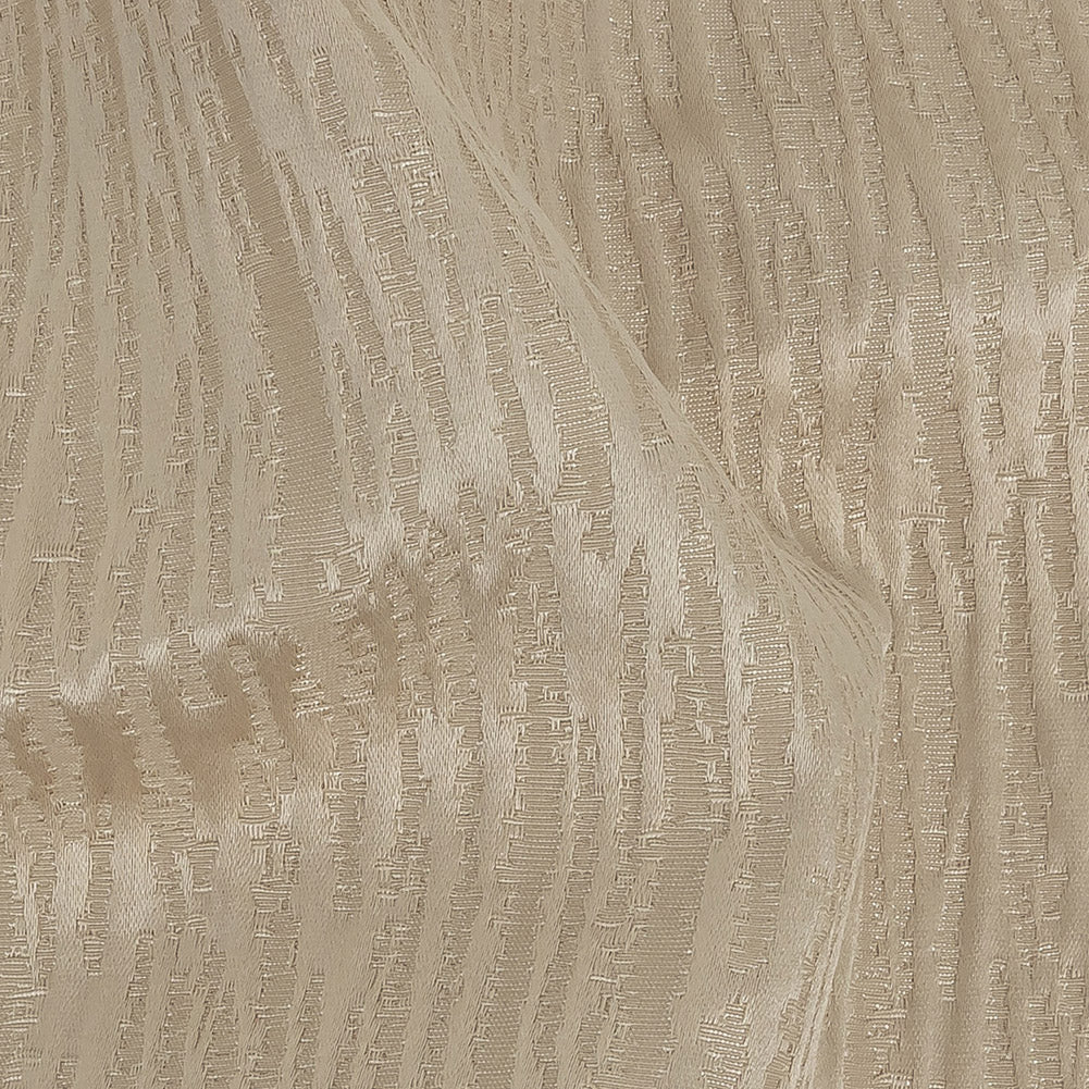 Drapery Jacquard - Champagne Striated - British Imported Detail
