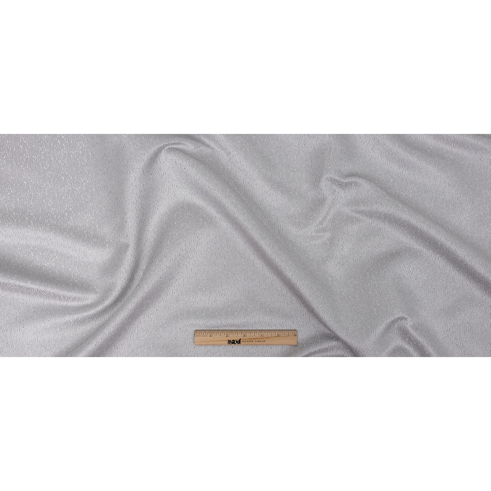 Polyester Jacquard - Platinum Raindrop Streaks - British Imported Full