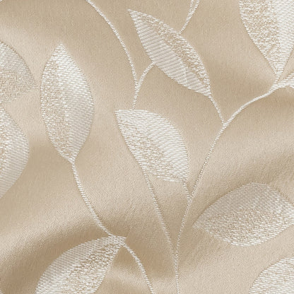 Satin-Faced Jacquard - Gold Foliage - British Imported Detail