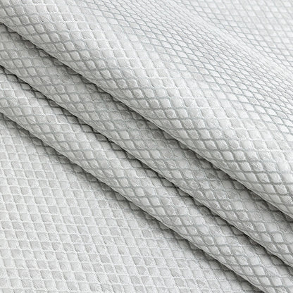 Polyester Jacquard - Platinum Diamonds - British Imported Folded