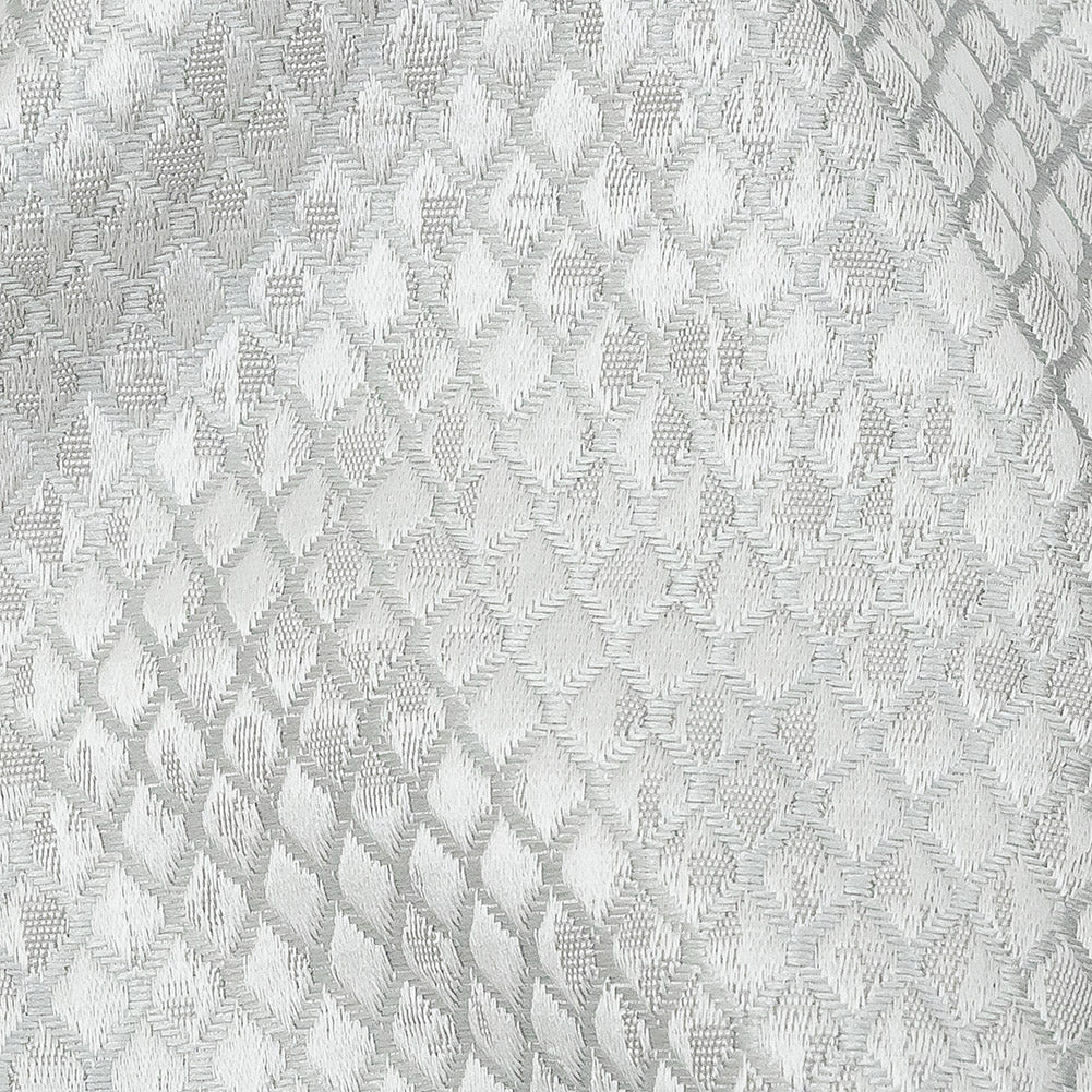 Polyester Jacquard - Platinum Diamonds - British Imported Detail