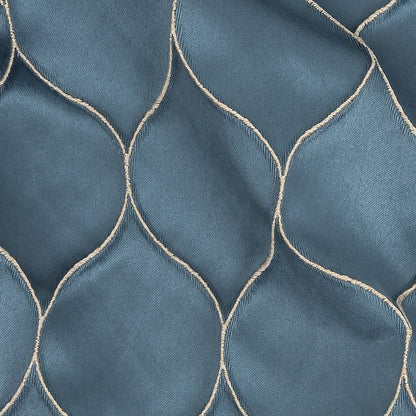 Satin-Faced Drapery Jacquard - Danube Ogees - British Imported Detail
