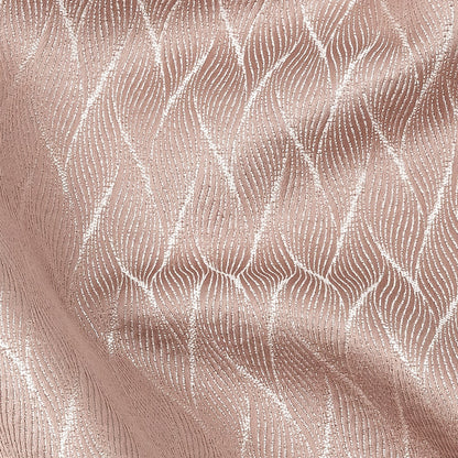 Drapery Jacquard - Blush Flowing Leaves - British Imported Detail