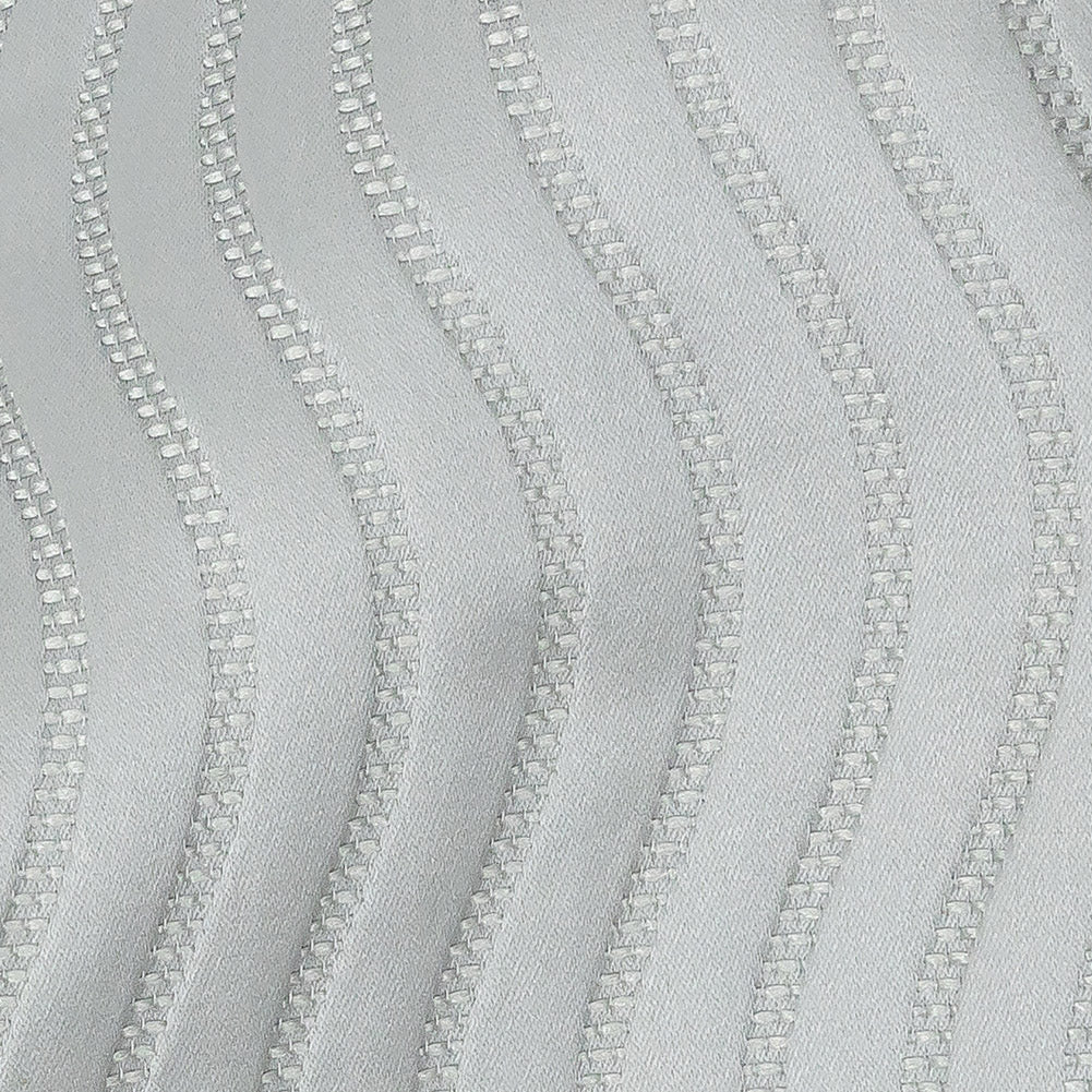 Satin-Faced Jacquard - Ice Wavy Lines - British Imported Detail
