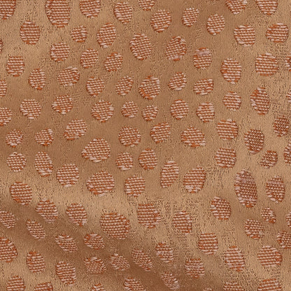 Polyester Jacquard - Ginger Spots - British Imported Detail