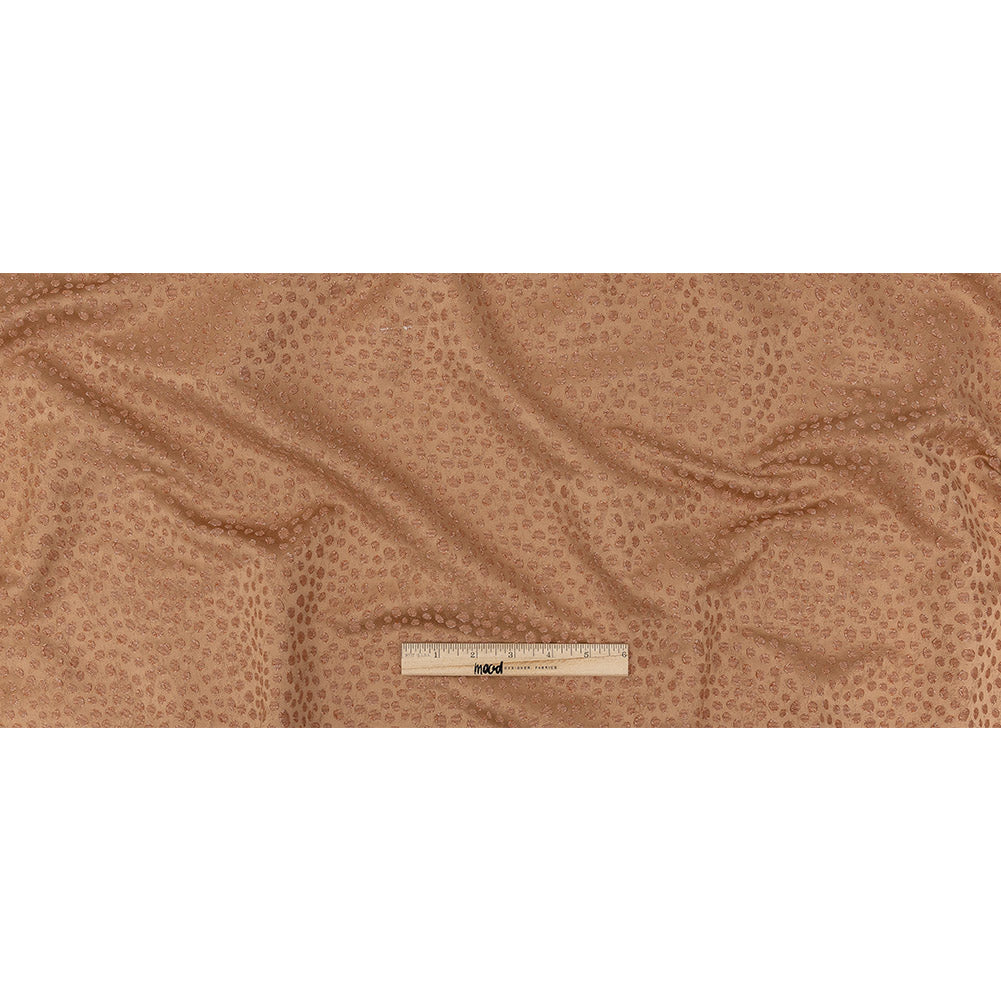 Polyester Jacquard - Ginger Spots - British Imported Full