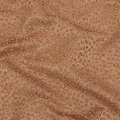 Polyester Jacquard - Ginger Spots - British Imported
