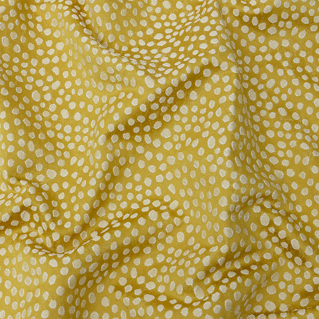 Polyester Jacquard - Sunflower Spots - British Imported