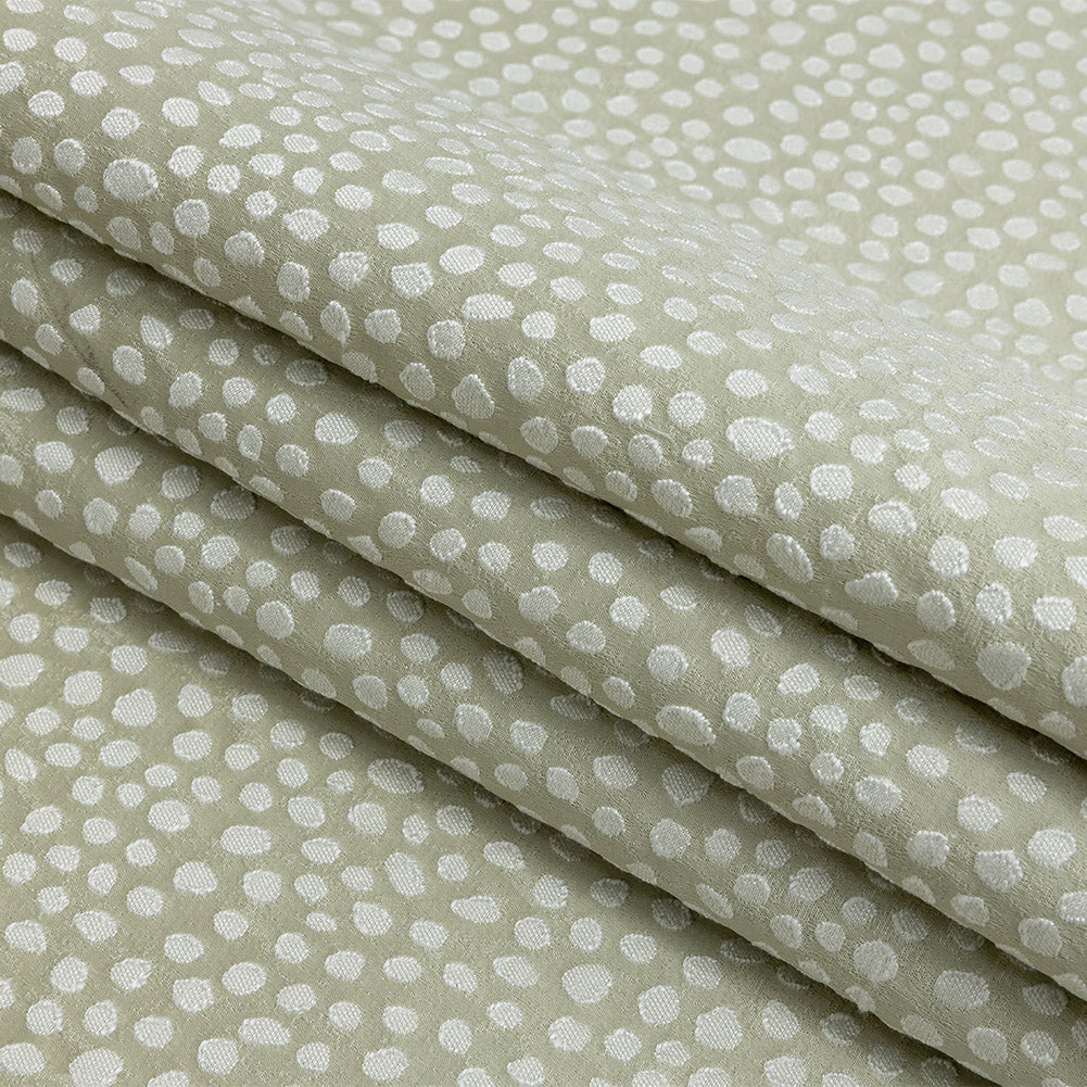 Polyester Jacquard - Willow Spots - British Imported Folded