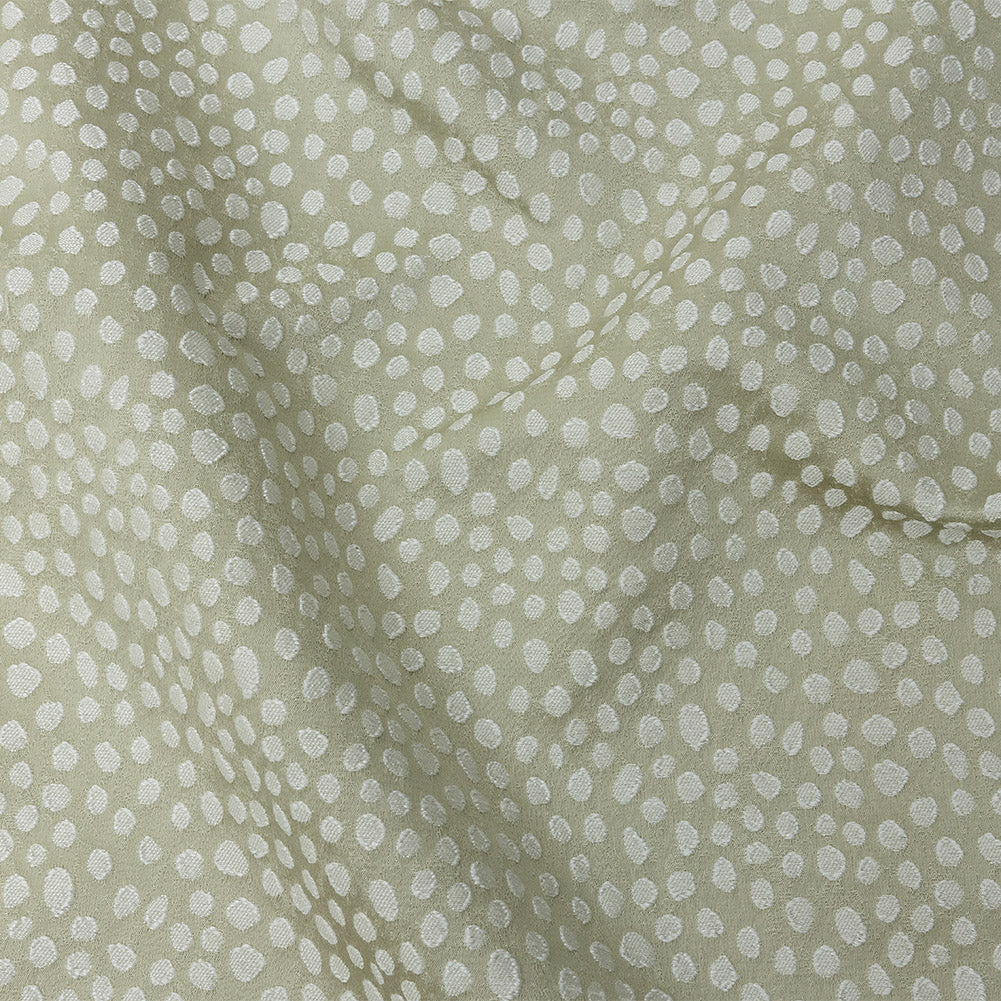 Polyester Jacquard - Willow Spots - British Imported