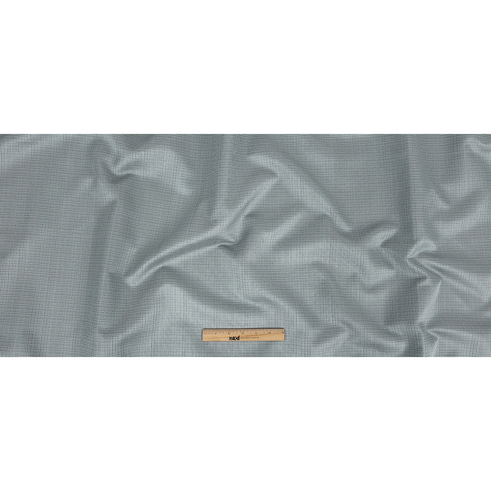 Gridded Polyester Woven - Ice - British Imported Full
