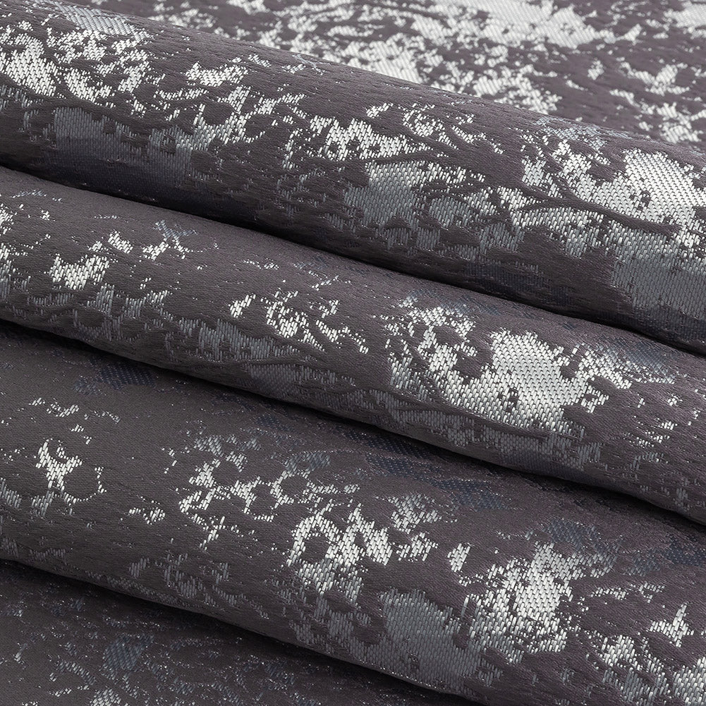 Polyester Jacquard - Iris Abstract Trees - British Imported Folded