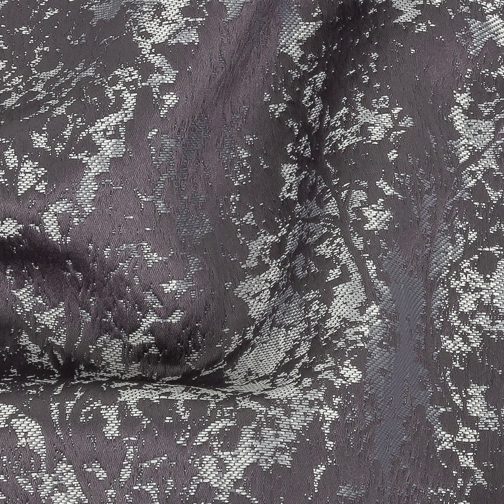 Polyester Jacquard - Iris Abstract Trees - British Imported Detail
