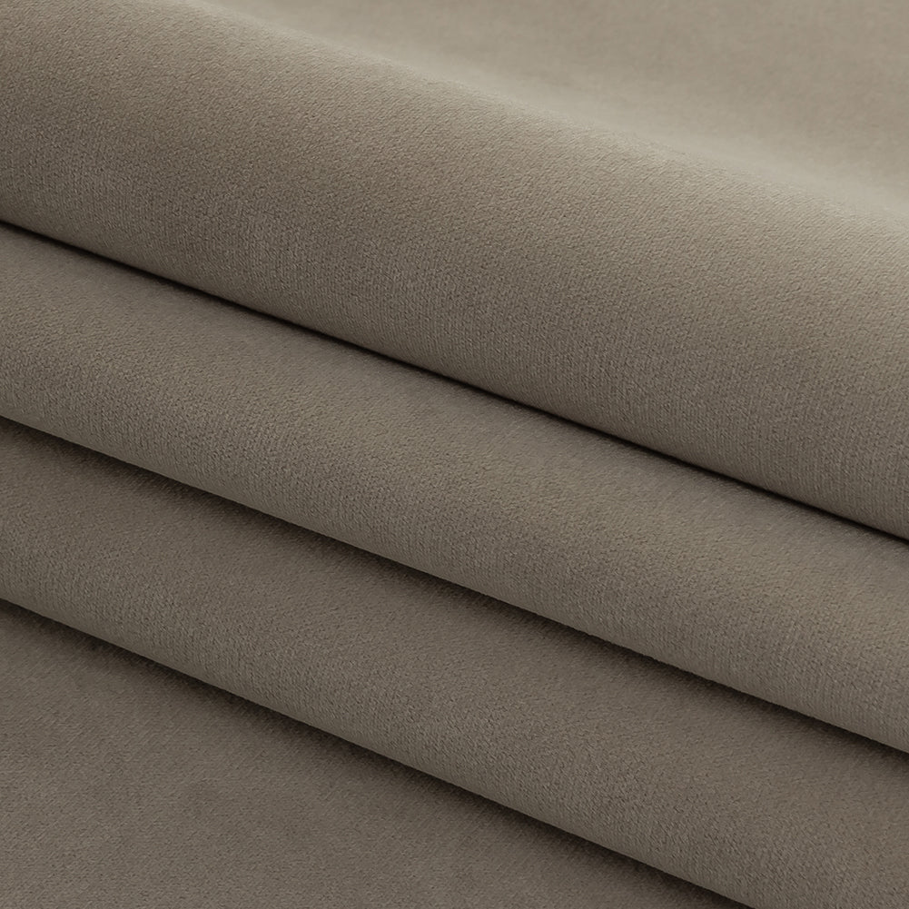 Polyester Drapery Velvet - Dove - British Imported Folded