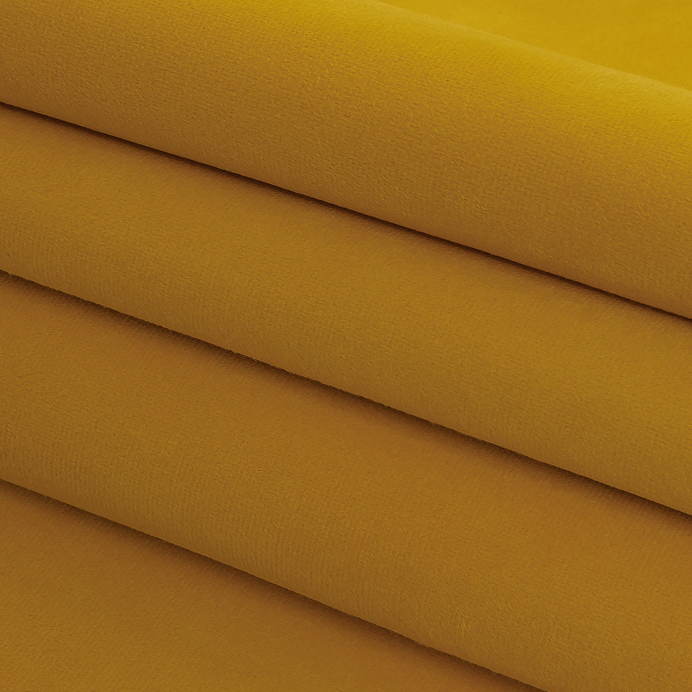 Polyester Drapery Velvet - Sunflower - British Imported Folded