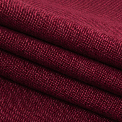 Polyester, Viscose and Linen Woven - Mulberry - British Imported Folded