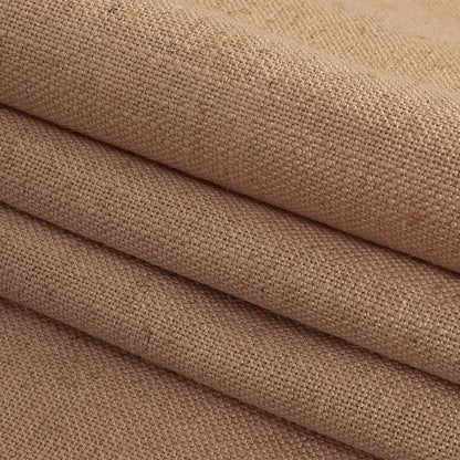 Polyester, Viscose and Linen Woven - Nude - British Imported Folded