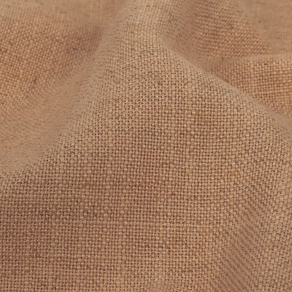 Polyester, Viscose and Linen Woven - Nude - British Imported Detail