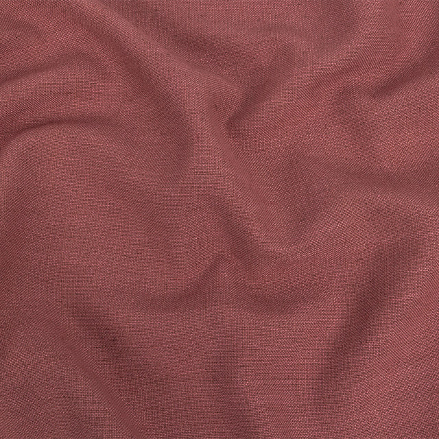 Polyester, Viscose and Linen Woven - Rose - British Imported
