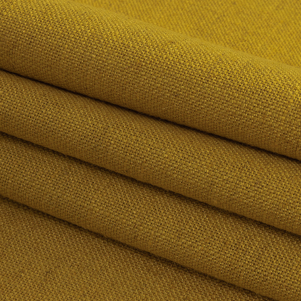 Polyester, Viscose and Linen Woven - Sunflower - British Imported Folded
