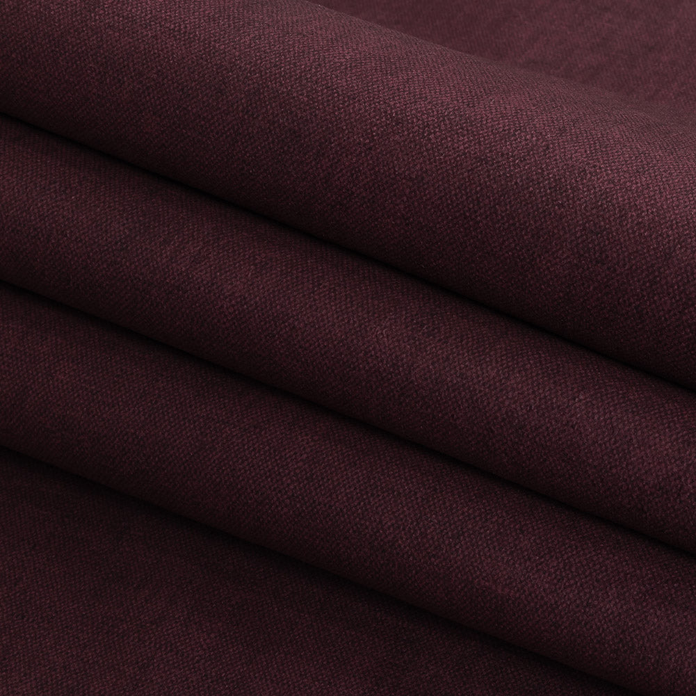 Polyester Microvelvet - Aubergine - British Imported Folded