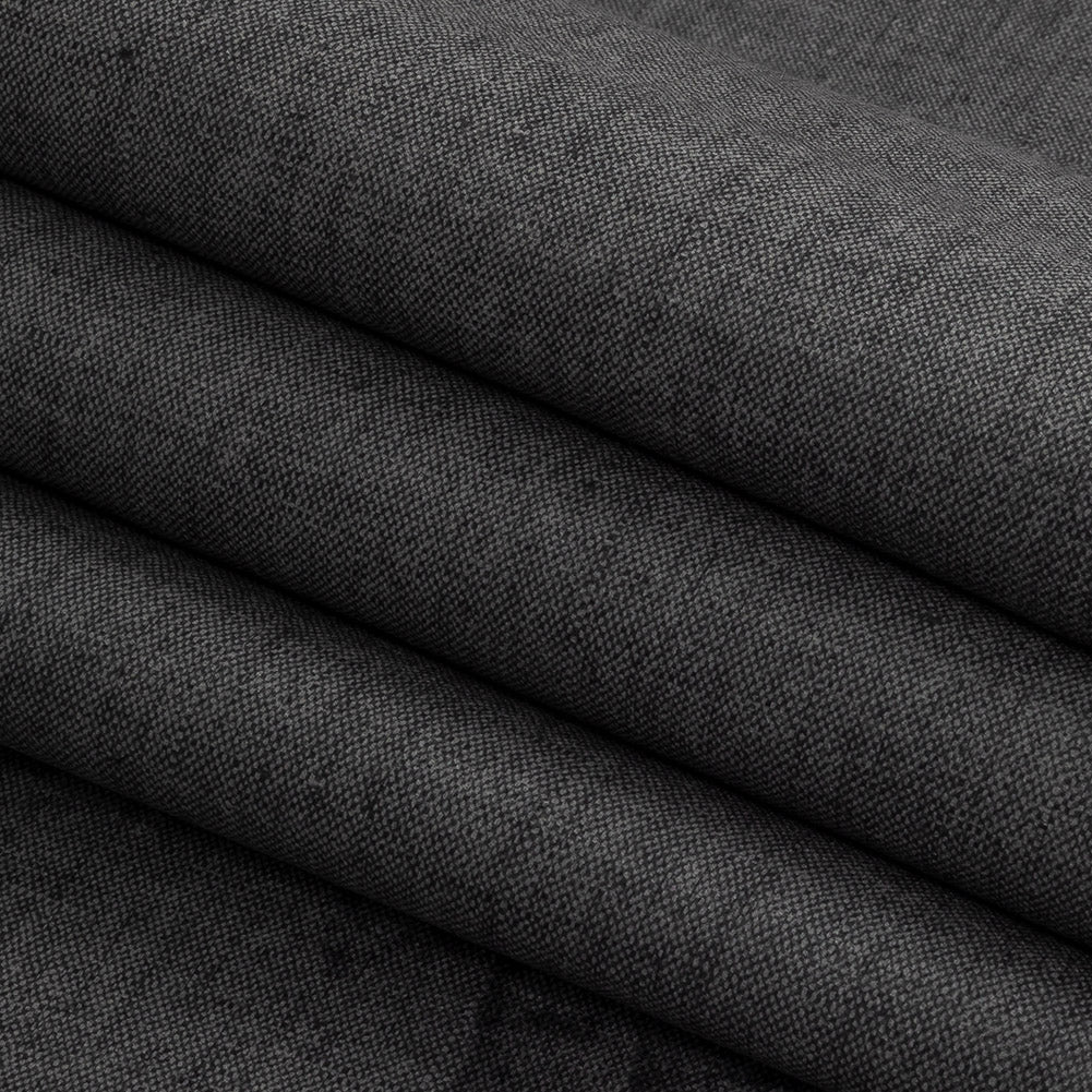 Polyester Microvelvet - Charcoal - British Imported Folded