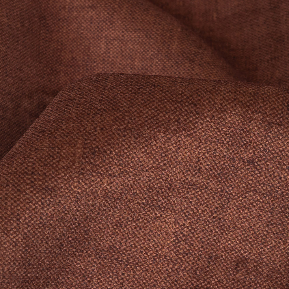 Polyester Microvelvet - Mahogany - British Imported Detail