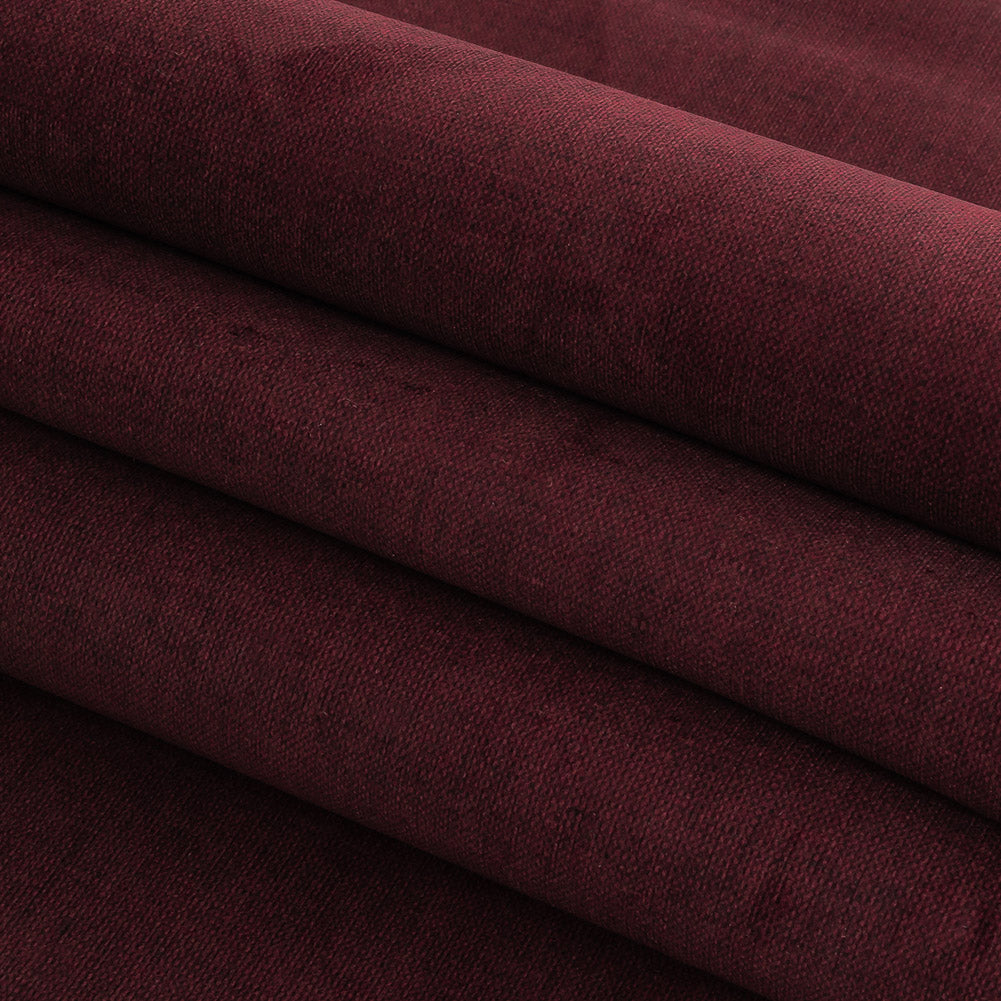 Polyester Microvelvet - Mulberry - British Imported Folded