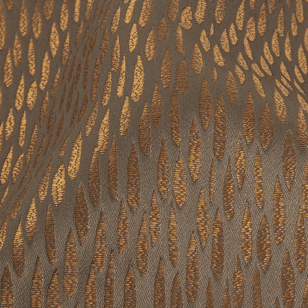 Luminous Drapery Jacquard - Bronze Raindrops - British Imported Detail