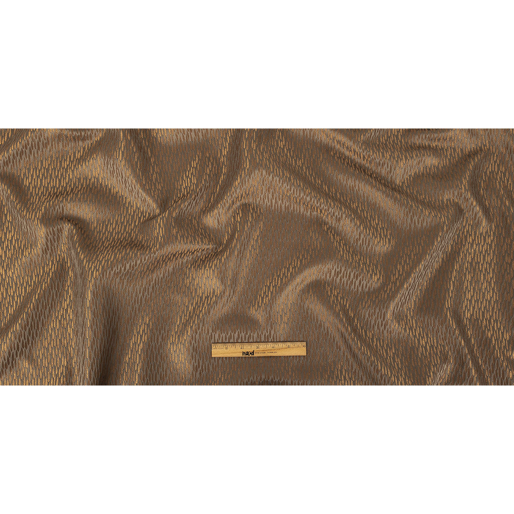 Luminous Drapery Jacquard - Bronze Raindrops - British Imported Full