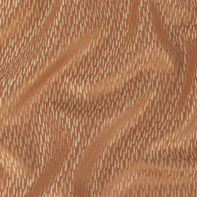 Luminous Drapery Jacquard - Coral Raindrops - British Imported