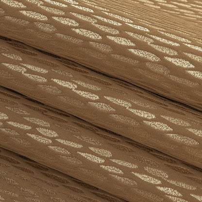 Luminous Drapery Jacquard - Gold Raindrops - British Imported Folded