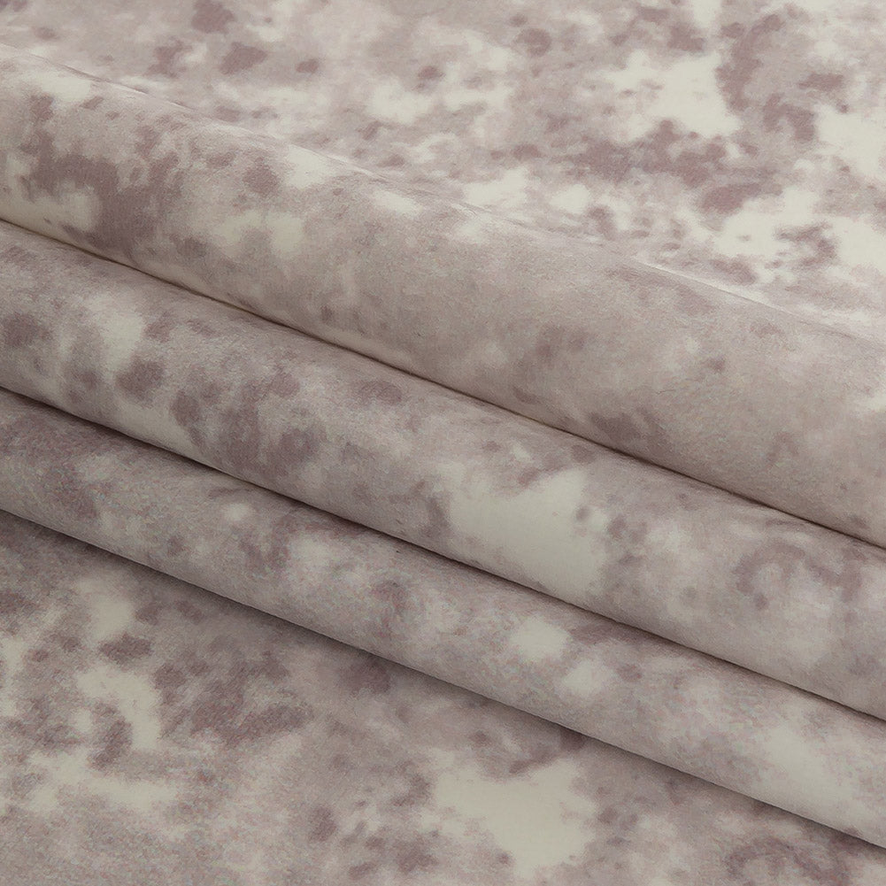 Polyester Knit Microvelvet - Quartz Speckled - British Imported Folded