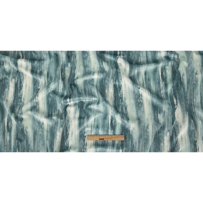 Polyester Knit Microvelvet Print - Alpine Brushstrokes - British Imported Full