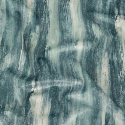 Polyester Knit Microvelvet Print - Alpine Brushstrokes - British Imported