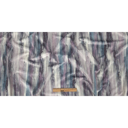 Polyester Knit Microvelvet Print - Mist Brushstrokes - British Imported Full
