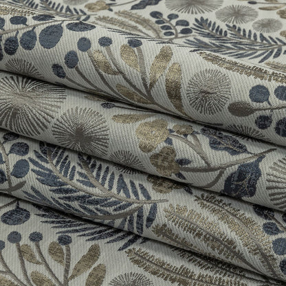 Drapery Jacquard - Danube Foliage - British Imported Folded