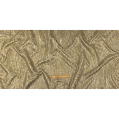 Recycled Polyester Jacquard - Gold Striated - British Imported Full