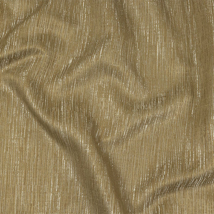 Recycled Polyester Jacquard - Gold Striated - British Imported