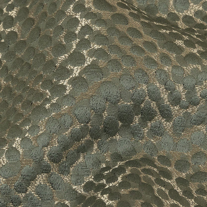 Drapery Jacquard - Sage Spotted Texture - British Imported Detail