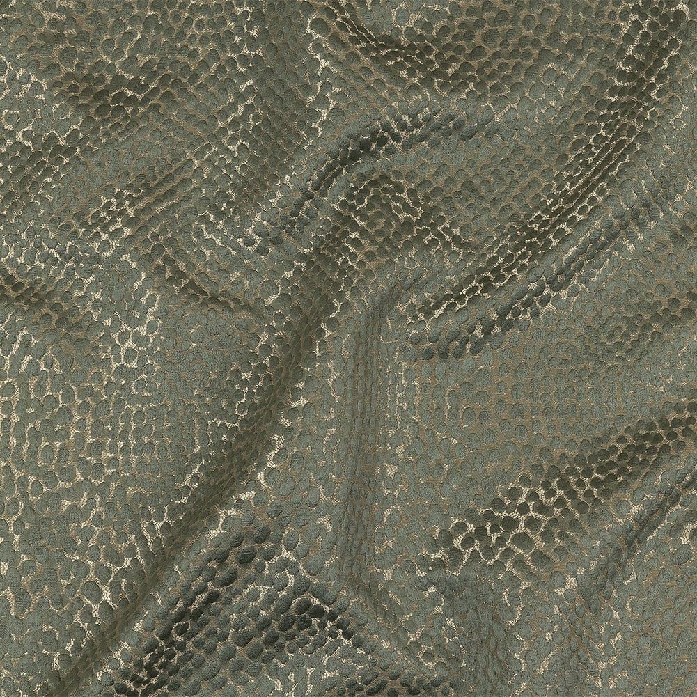 Drapery Jacquard - Sage Spotted Texture - British Imported